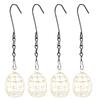 4Pcs Hanging Outdoor Bird Cage Feeders Metal Fat Ball Wild Bird Food Holder Garden Yard Decoration Hanging Feeder
