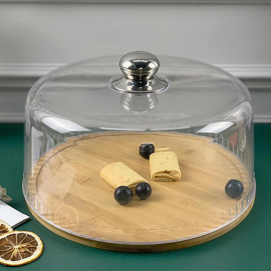 Крышка-купол для еды с ручкой Подарки Купол для торта для мероприятий Обеденный стол Кейтеринг Круглая крышка для торта с ручкой Сохраняйте вашу еду свежей