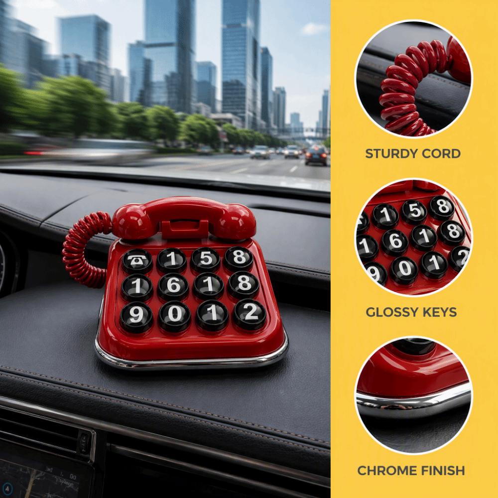Telephone Shaped Temporary Parking Sign Mini Telephone Parking Plate Auto Interior