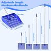 Chicken Coop Cleaning Tools Sifting Shovel Long Handle Detachable Poop Scooper for Poultry Litter Goat Stall Farm Animals Cats