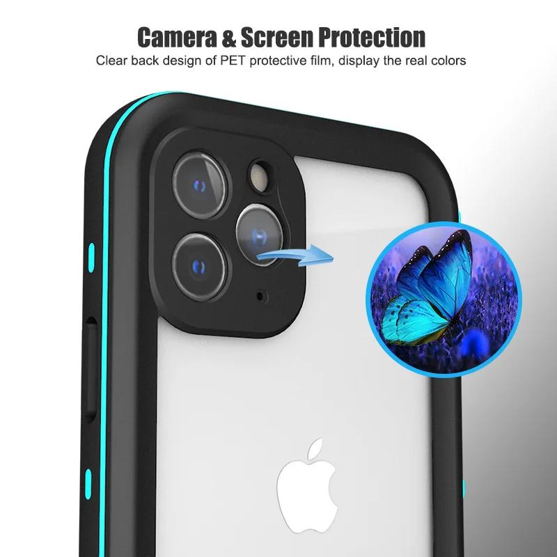 Red pepper 360Full Sealed Underwater Case For Apple iPhone 16 14 Pro Max Waterproof Shockproof Diving Cover 15 Plus 17 Air Cover 5