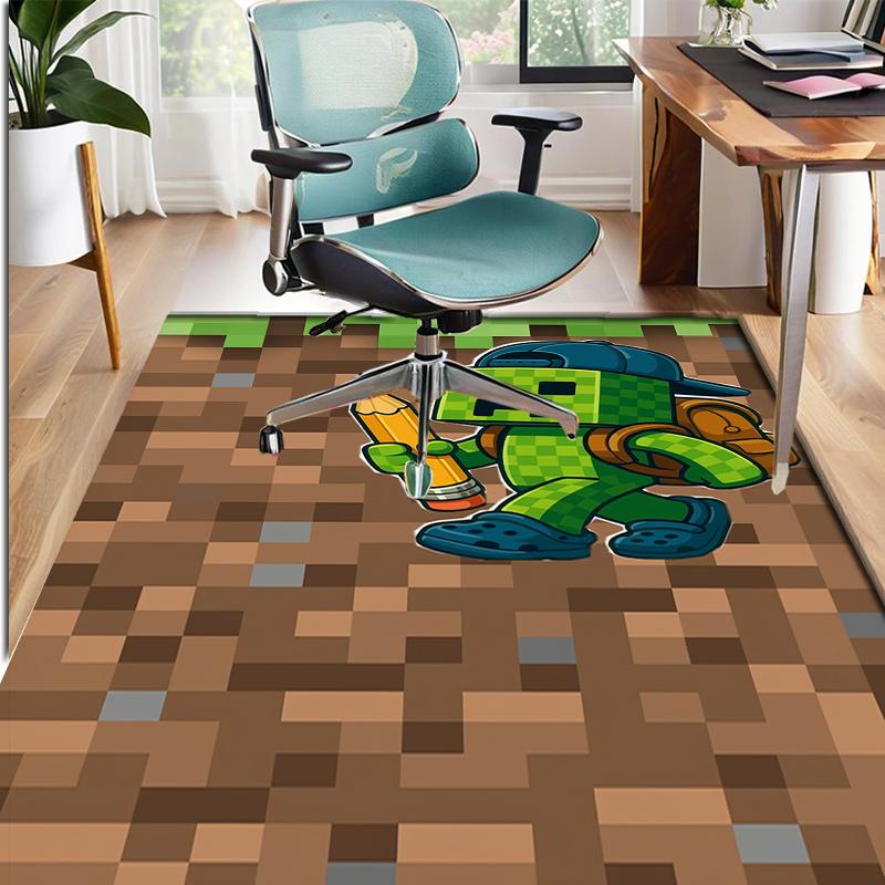 Gamer Pattern Rug, Indoor/Outdoor Mat, for Picnic, Gameroom, Bedroom, Office, Living Room, Home Decor Carpet, Birthday Gift