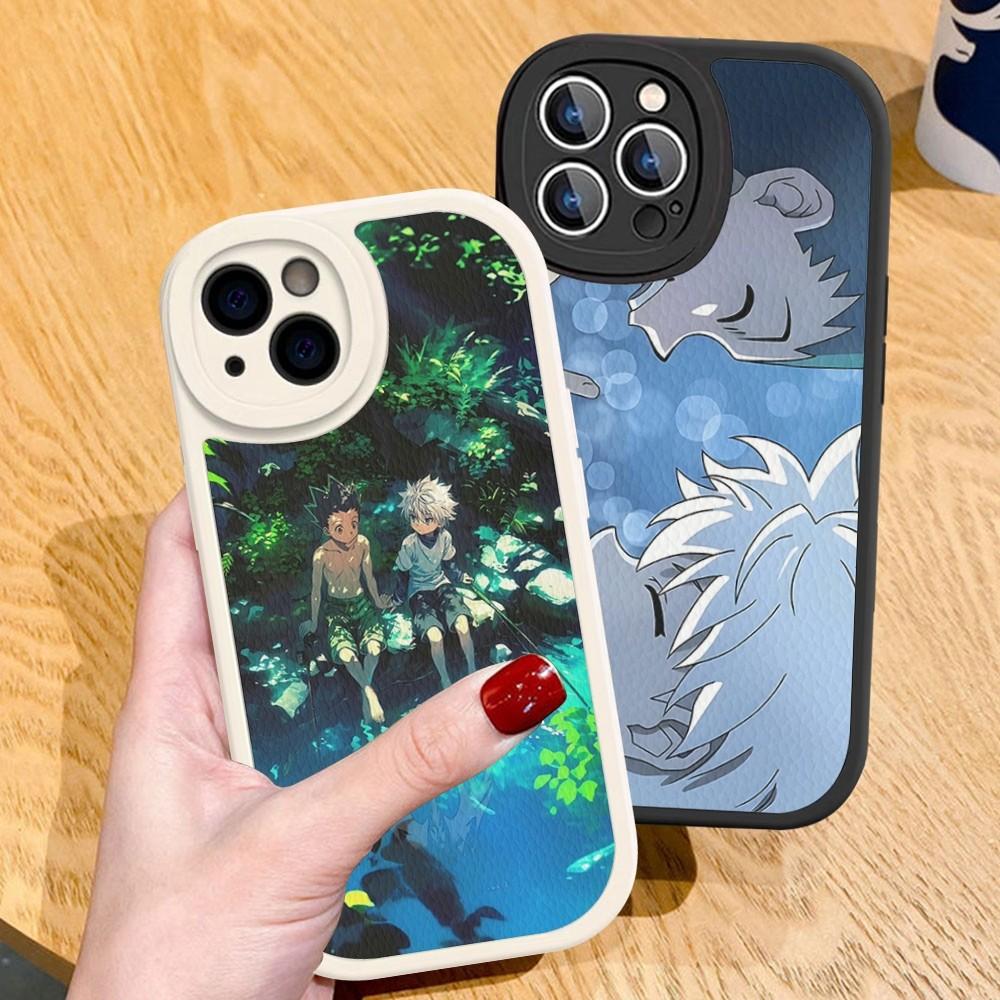 Чехол для телефона с аниме Hunter X Hunter, твердая кожа, для IPhone 16 15 14 13 12 Mini 11 14 Pro Max Xs X Xr 7 8 Plus, Fundas