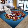 Manchester Football Pattern Rug, Indoor/Outdoor Mat, for Picnic, Gameroom, Bedroom, Office, Living Room, Home Decor Carpet, Birthday Gift