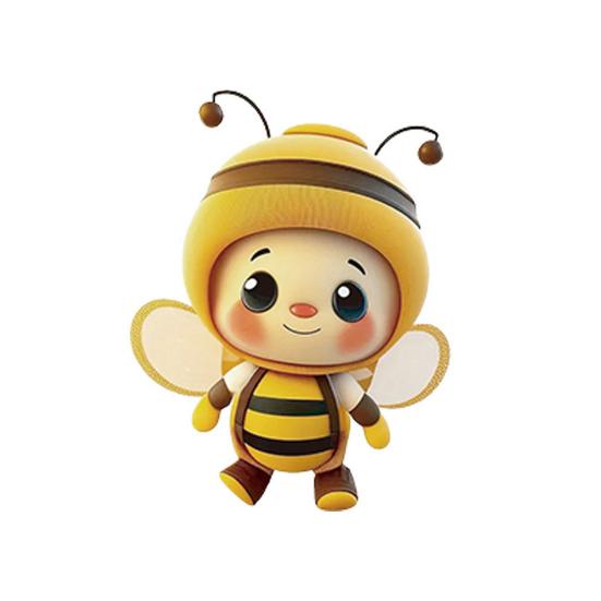 Acrylic Bee Hanging Decoration Single Side Printed Little Bee Ornament Car Rearview Mirror Keychain Pendant Home Decoration Birthday Gift