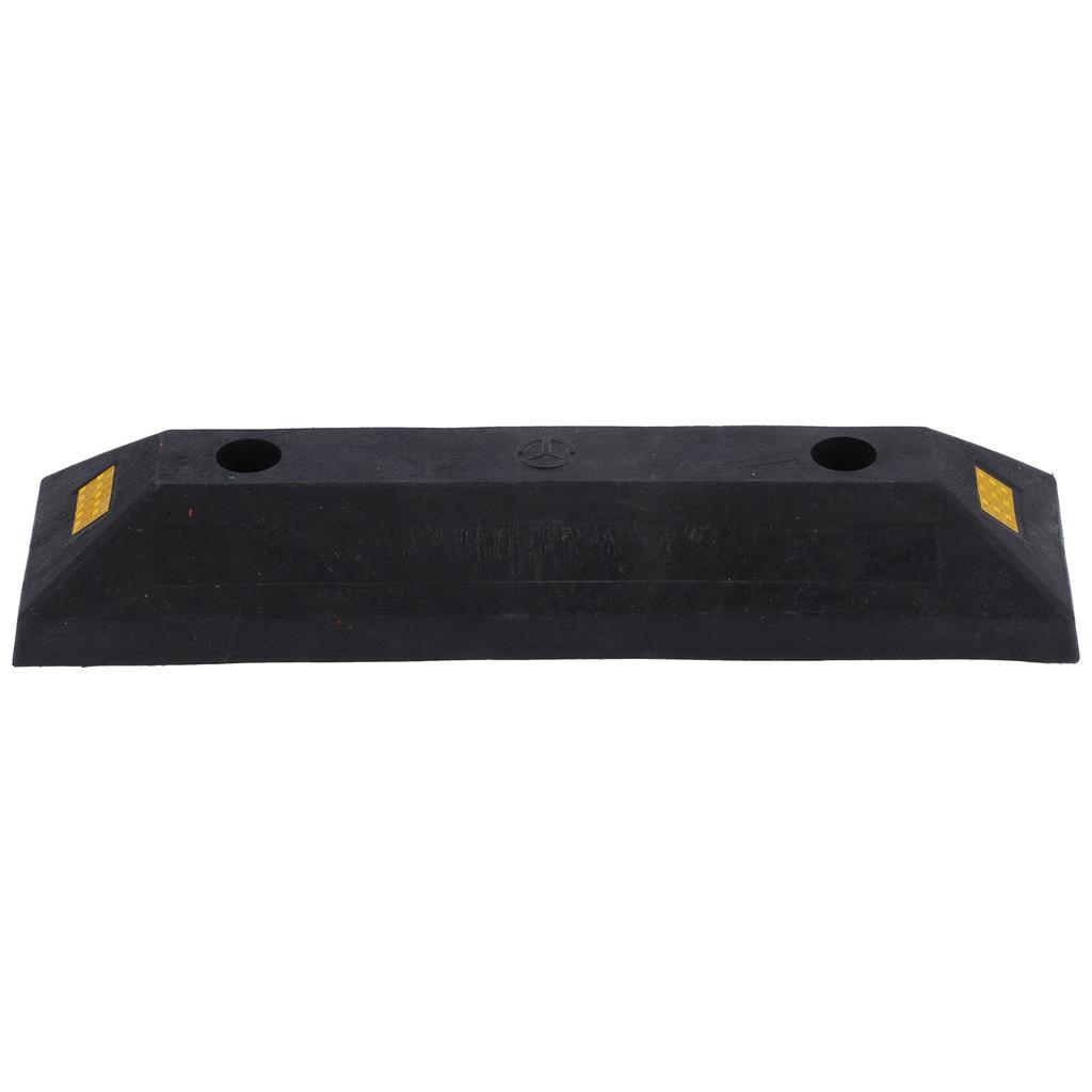 Парковочный блок, резиновый бордюр, стопор колеса с желтой светоотражающей полосой для гаражных принадлежностей