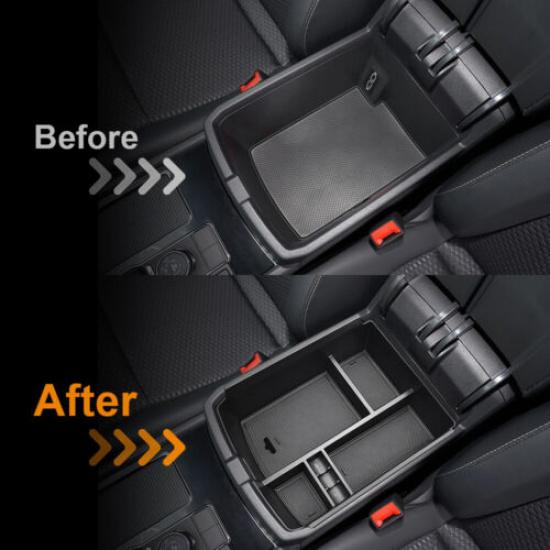 For 2018-23 VW Volkswagen Atlas Center Console Organizer Car Armrest Storage Box