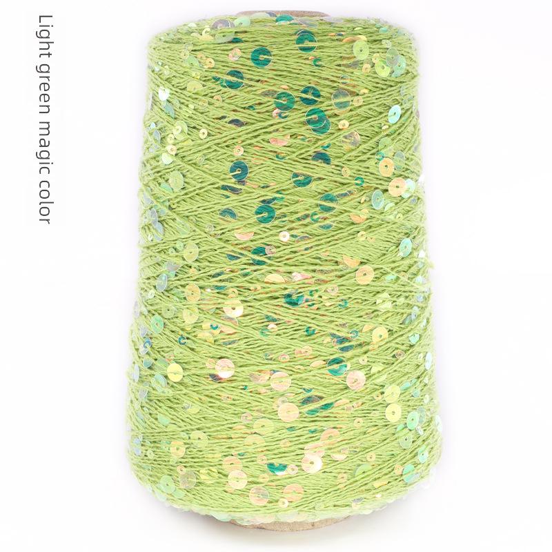 Siyue Украина ручная работа хлопок пайетки пряжа фантазийный бисер шерсть клубок