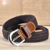 Factory Made High Quality Golf Comfortable Leisure Belt Wide Fine Elastic Woven for Men and Women