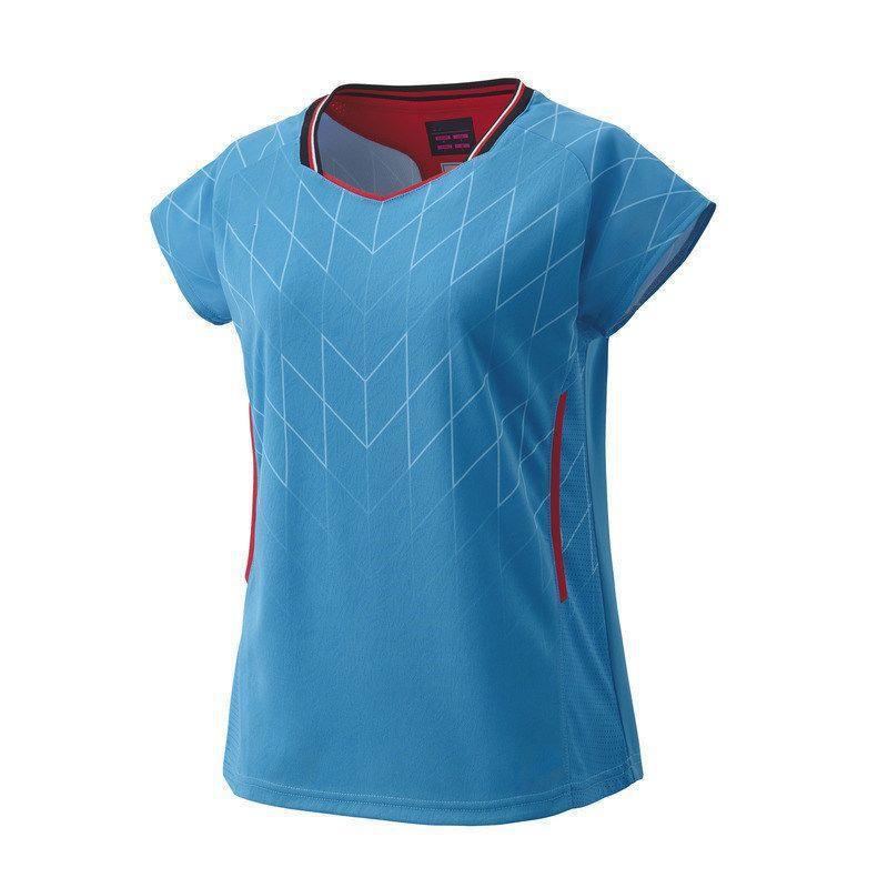 Womens Gradient Vertical Stripe Badminton Set Short Sleeve Top Skort Cool Mint Green Sportswear