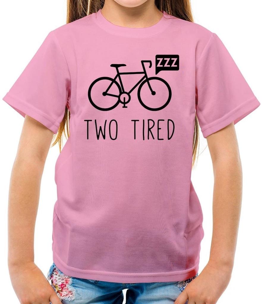 Two Tired Bicycles - Kids T-Shirt - Fun Sports Cyclist