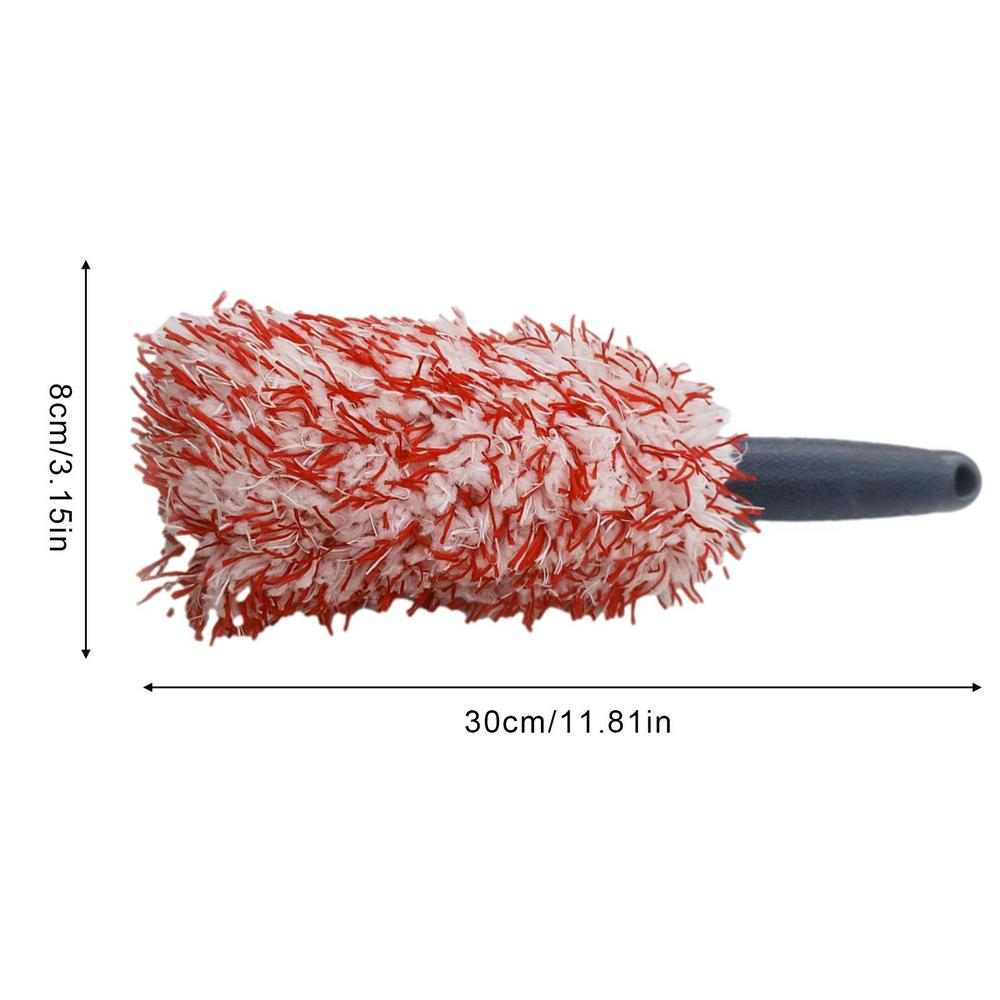 Car Wheel Cleaning Brush Detail Brush Plush Soft Microfiber Wheel Cleaning Brush Vehicles Cleaning Maintain Accessories