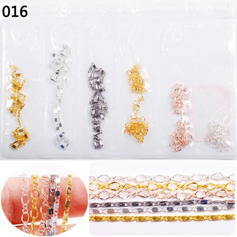 Сумка с 6 отделениями, конфетный цвет, сделай сам, для ногтей, цепочка для красоты ногтей, украшение для ногтей