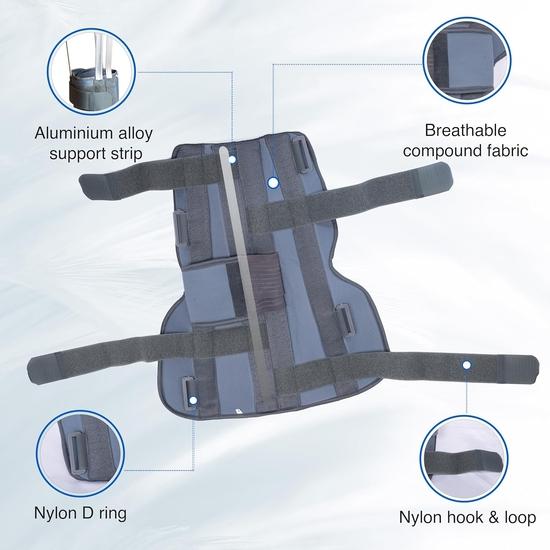 Wonder Care Хлопковый наколенник-иммобилайзер Поддержка при вывихах Травмы Разрыв связок Наматываемый стабилизатор Шина Для мужчин и женщин(S: 14.8"-17.2")