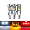 [ZY] 2 шт. Светодиодные лампы T15 3030 27SMD высокой яркости Canbus Автомобильные огни Высокая мощность Дополнительные Стоп-сигналы Задние Сигнальные огни Запасные Огни