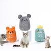 Игрушка Кошачья мята Мультяшная в форме животного Звуковая Устойчивая к царапинам Плюшевая Игрушка с ароматом кошачьей мяты