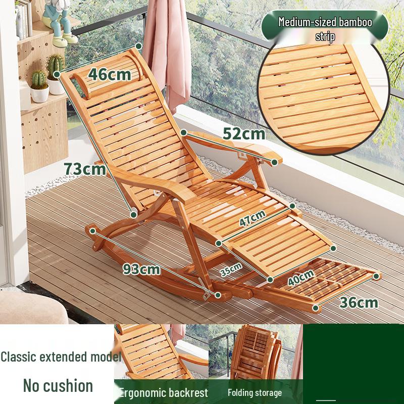 ZISIZ Foldable Rocking Recliner Chair