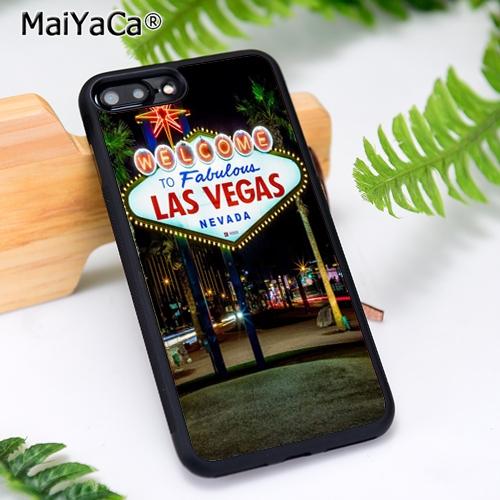 MaiYaCa Las Vegas Sign LIGHTS Nevada Phone Case For iPhone 17 Air 16 15 14  11 12 13 Pro MAX Plus coque Cover Shell