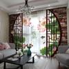Chinese Curtain Chinese Style Ink Landscape Bamboo Lotus Lucky and Rich Living Room Bedroom Cortinas Semi-shading Decoration