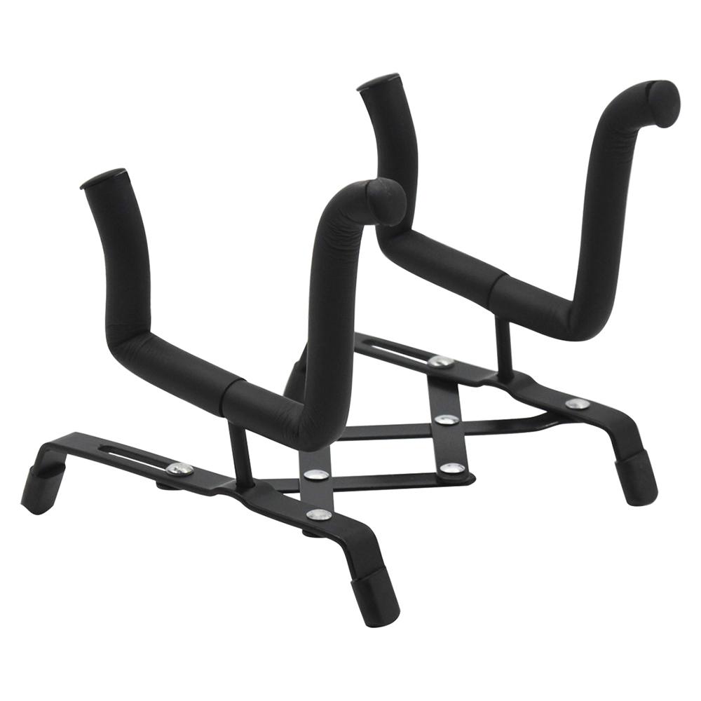 Universal Foldable Ukulele Violin Stand Bracket Adjustable Metal Holder for Ukuleles 4 4 3 4 1 2 1 4 Violins Black