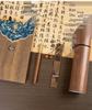 Подарочный набор: Деревянный блокнот и термос на заказ: Дизайны с сливой, орхидеей, бамбуком, хризантемой для учителей и клиентов, идеально подходят для сезона выпускных