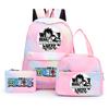 3Pcs/set Anime One Piece Anti-Theft Backpack Casual Daypack with Lunch Bag Pencil Case Back To School Daily Bookbag for Boy Girl Mochila Rucksack