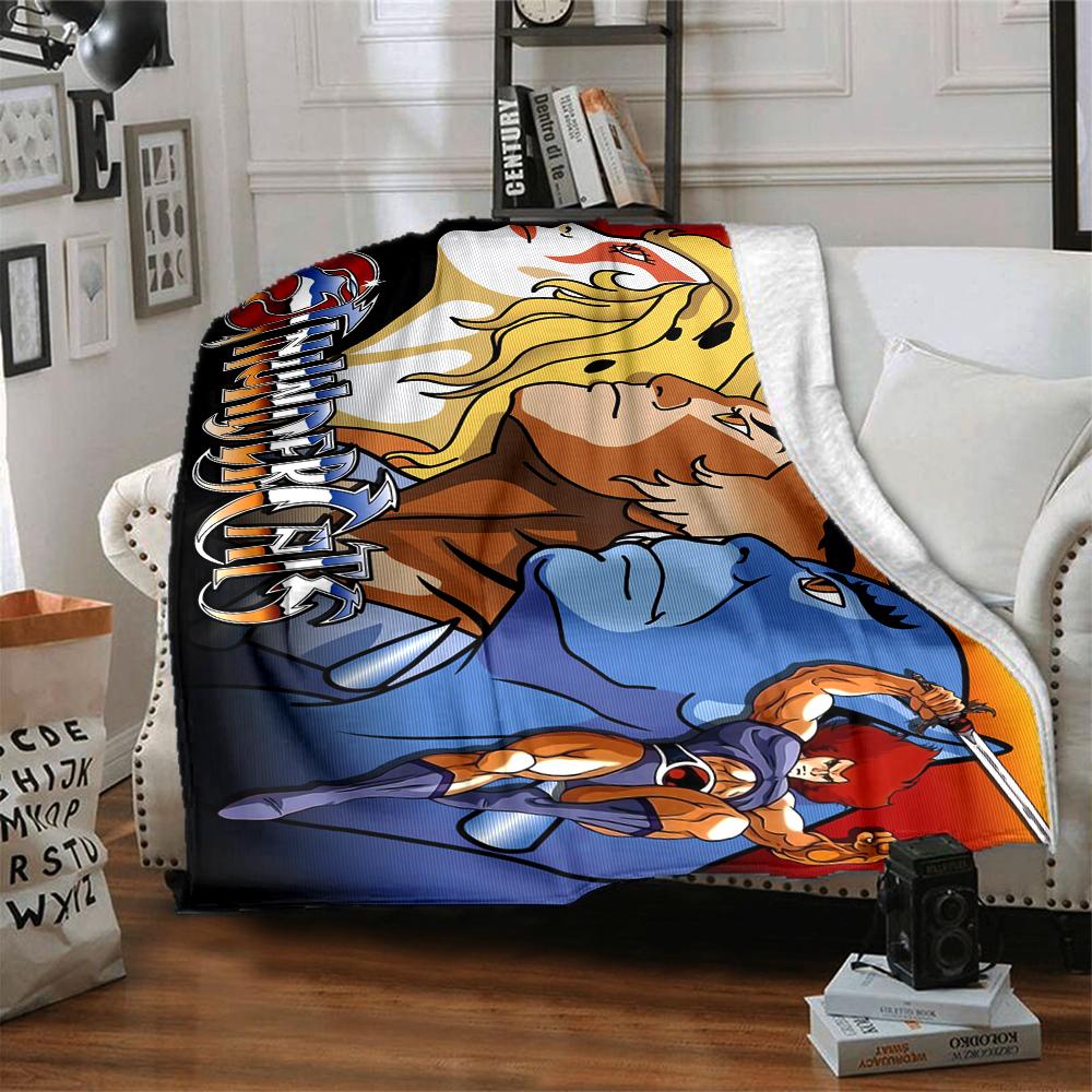 1Pc Thundercats Adventure Blanket Soft And Comfortable Casual Warm Camping Travel Christmas Halloween Xmas Gift M928823
