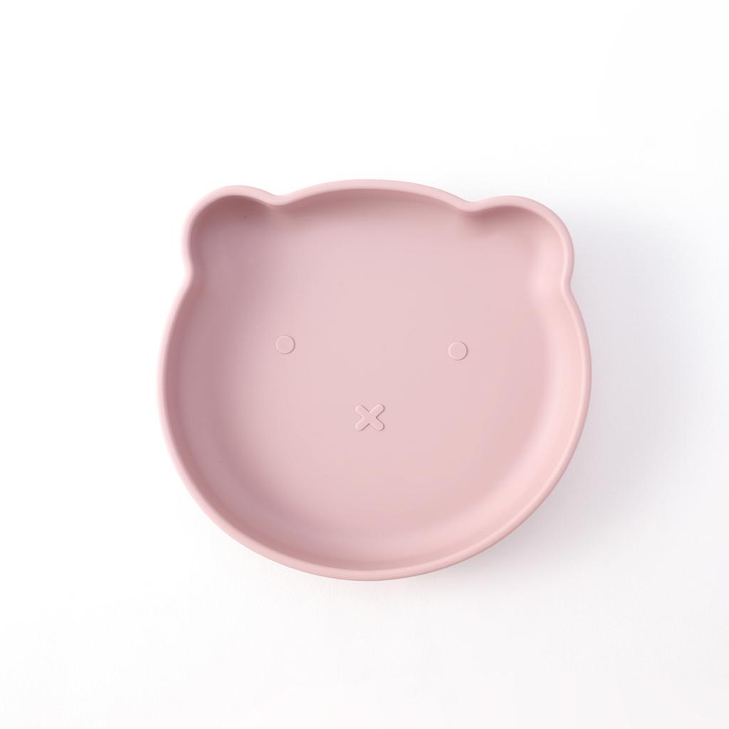 Color Kids 1 шт. Мультяшный медведь Силиконовая миска для кормления Нескользящая посуда Тарелки Не содержит БФА Младенец Малыш Еда Детская посуда