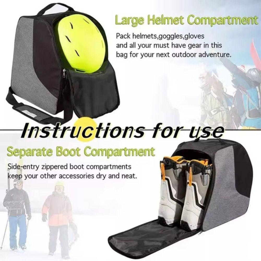 Waterproof Snowboarding Storage Bag Shoes Gloves Ski Crossbody Bag Ski Boot Bag Outdoor Sports
