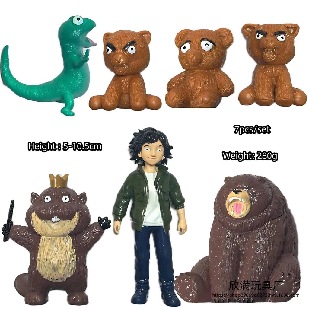 2026 New Hoppers Tom Lizard Figure Toy Anime Peripherals Mabel Action Figures King George Figurine Model Set Birthday Gift