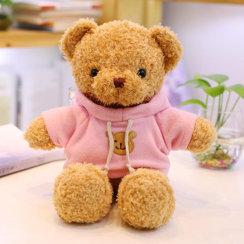 Teddy Bear Sweater Hug Plush Doll for Girls - Valentine's Day or Birthday Gift