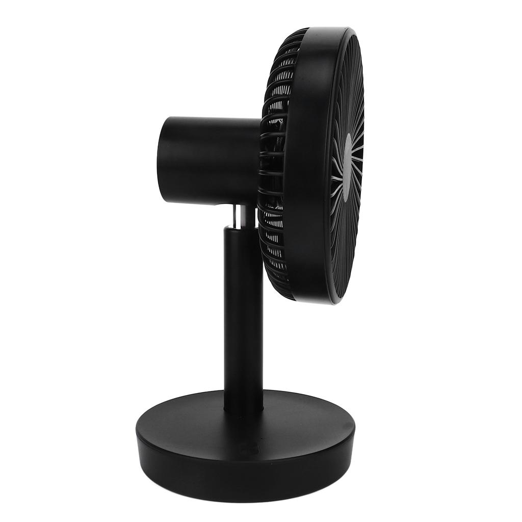 3 Speed USB Desktop Oscillating Fan 5 Blade Gentle Wind Small Personal Desk Fan with Automatic