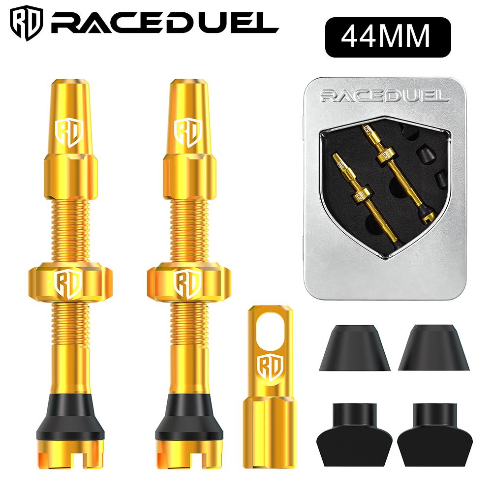 RACEDUEL Bicycle Tubeless Valve 44MM 60MM 80MM Bicycle Tubeless Tire Valve Stem Ultralight Road Bike Vacuum Presta Valves Valve Stems 1