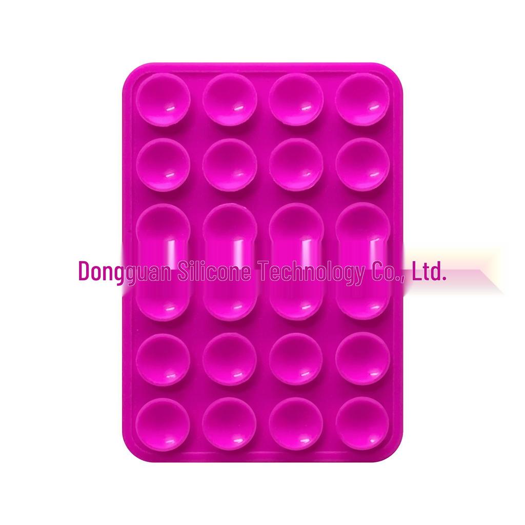 Черная силиконовая противоскользящая подставка для телефона: 24 Портативные, Минималистичные Наклейки на Присосках