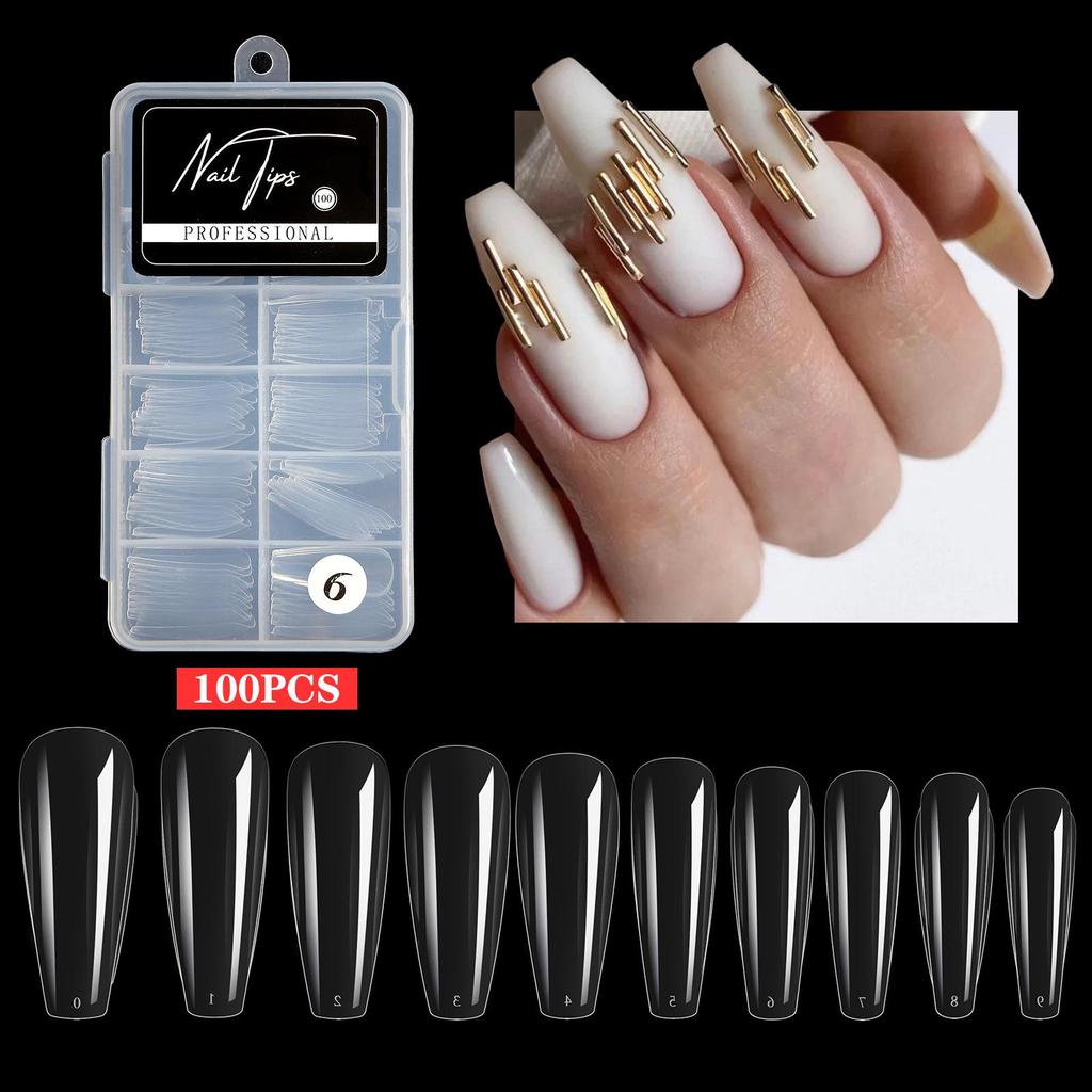 Патч для ногтей, ультратонкий бесследный готовый продукт, съемный прозрачный полный стикер, наращивание накладных ногтей, 100 шт. в упаковке