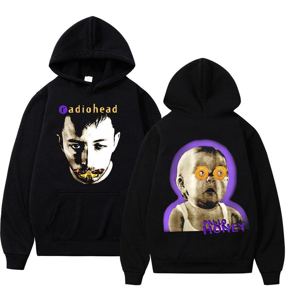 Rock Band Radiohead Pablo Honey Hoodies Women Clothing Fashion Gothic Punk Pullovers Long Sleeves Sweatshirts Streetwear