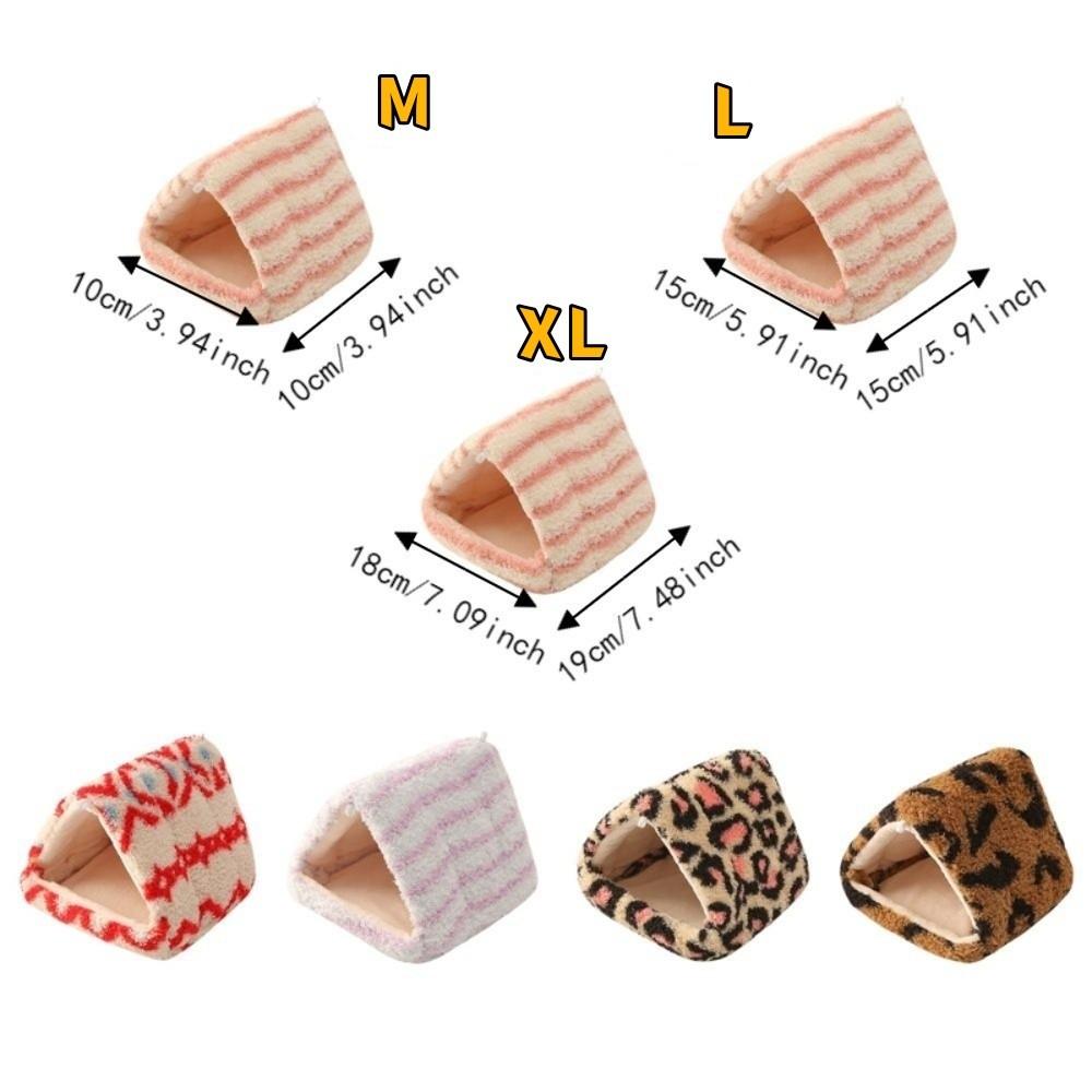 Thickened Warm Plush Hamster Nest Soft Winter Hamster Nest Cozy Parrot Hammock Cave Indoor Winter