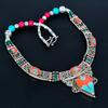 Turquoise, Coral 925 Sterling Silver Necklace Tibetan Silver Necklace Bohemian Antique Necklace Handmade Jewelry Nepali Necklace Gift For Wife