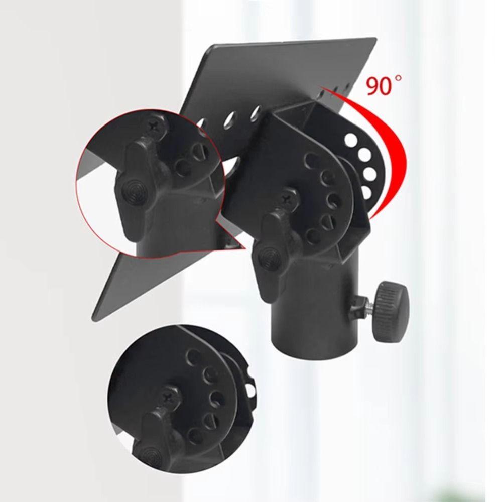 35mm Rotatable Metal Mount Tripod Pole Metal Construction Adapter Top Cap Pallet Speaker Bracket