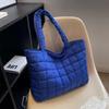 Winter Large Capacity Space Portable Totes Bag Warm Padded Cotton Shoulder Bag Fashion Lady Top-handle Bags