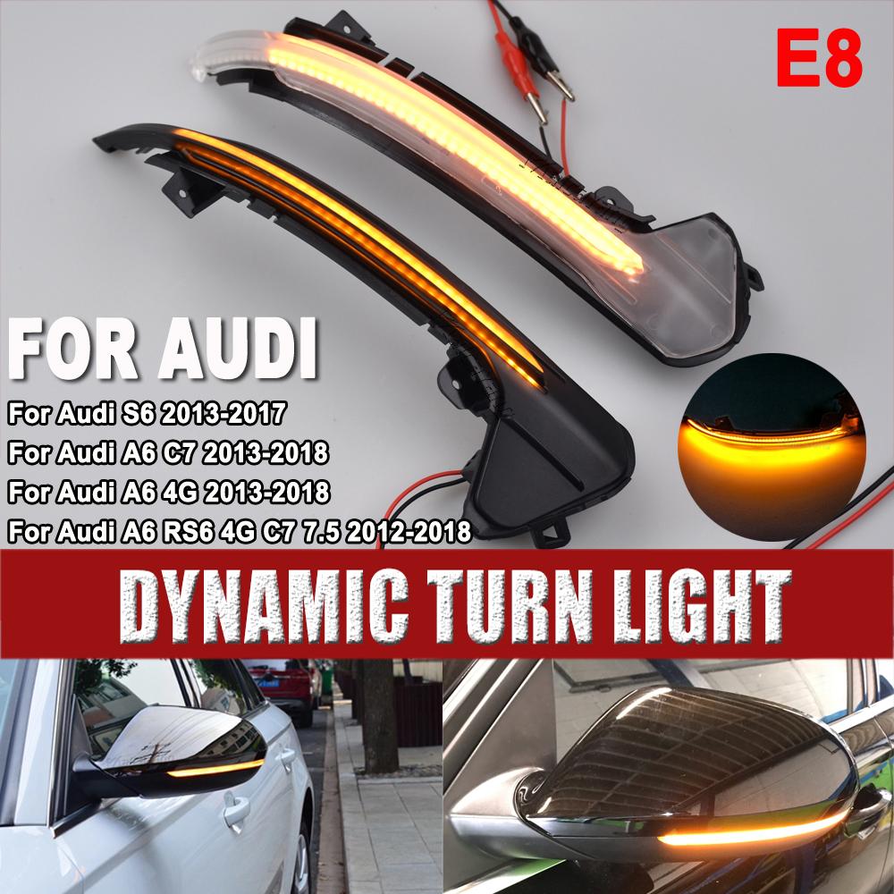 LED Dynamic Turn Signal Side Mirror Sequential Light Lamp for A6 C7 C7.5 RS6 S6 4G 2012 2013 2014 2015 2016 2017 2018