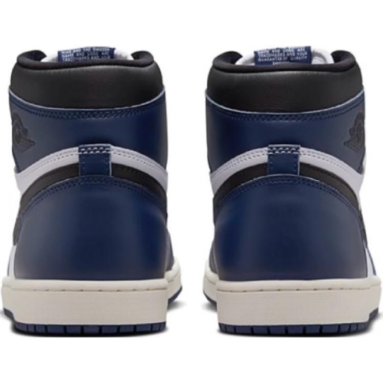 Jordan Детские баскетбольные кроссовки Air Jordan 1, износостойкие, высокие, Бело-синие FD1437-401