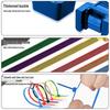 100-Pack Colored Nylon Self-Locking Cable Ties 4x200mm - White & Black
