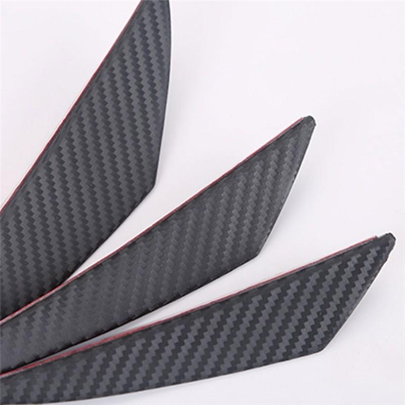 6 шт./компл., универсальный передний бампер, украшение для губ, диффузор, сплиттер, плавник, спойлер для тела, модификация автомобиля, форма канарда