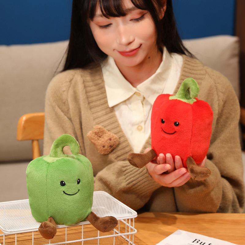 Милая милая кукла-перчик плюшевая игрушка овощ фрукт красная острая кукла дети сопровождают успокаивающая кукла