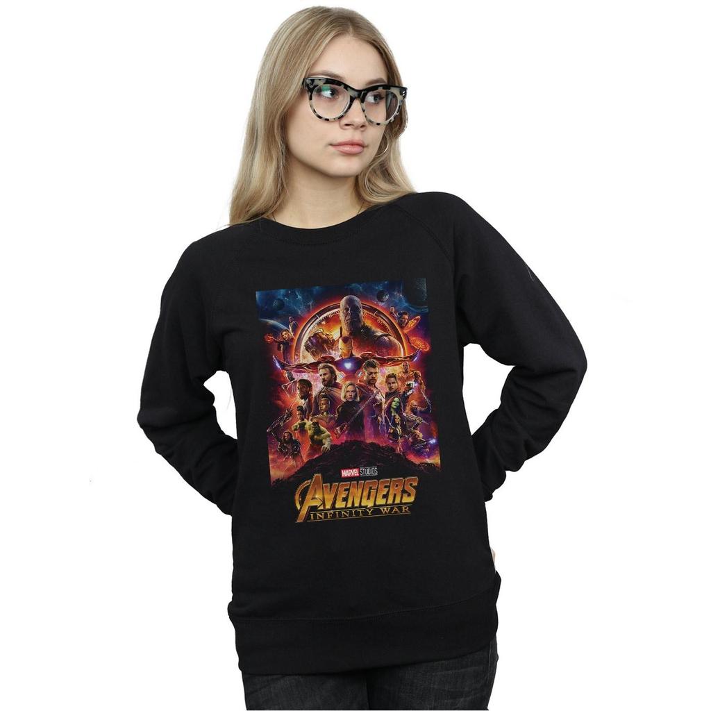 Marvel Womens/Ladies Avengers Infinity War Poster Sweatshirt