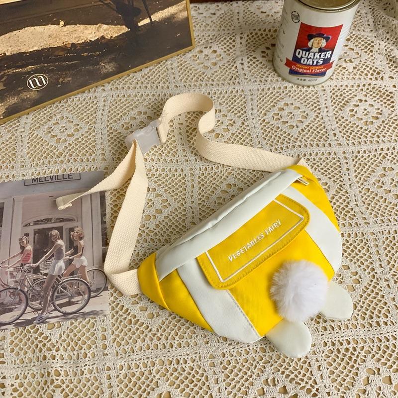 Милая холщовая сумка для женщин на осень, новая повседневная сумка с рисунком из мультфильма, модная сумка на одно плечо для девушек, модная поясная сумка через плечо