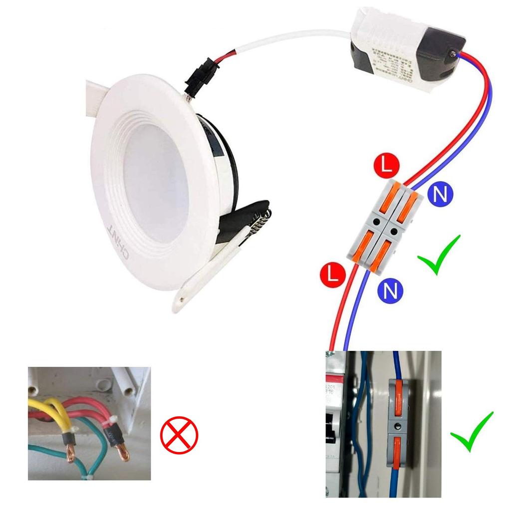 Компактный разъем для проводов. Распределительная коробка для подключения проводов. Быстрый разъем.