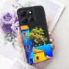 For Motorola Moto G86 Power Cute Flower Butterfly Cat Painted Case For Moto G86 G86Power Black Silicone Soft Phone Cases