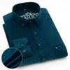 7XL 6XL Мужская вельветовая рубашка с длинным рукавом 100% хлопок Повседневная Классический крой Мягкая Удобная Карман Формальные рубашки Мужская одежда